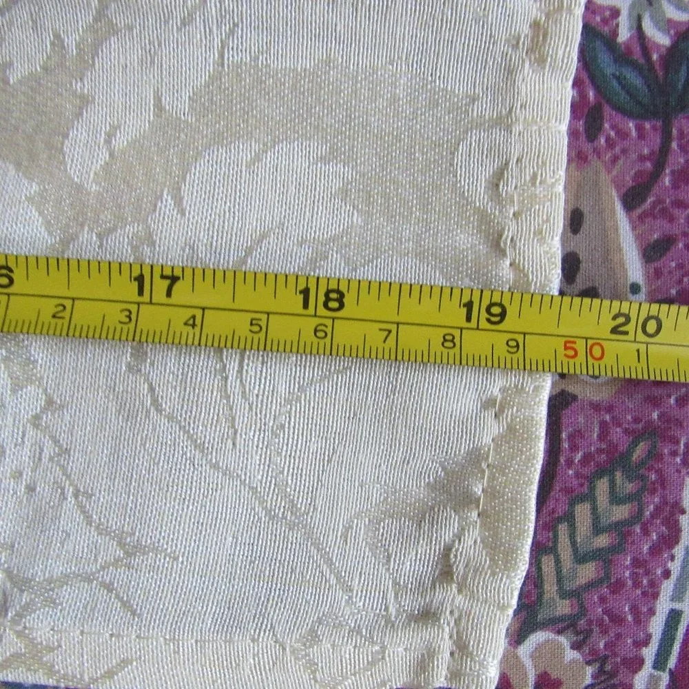Set of 8 Cream Color Napkins 19
